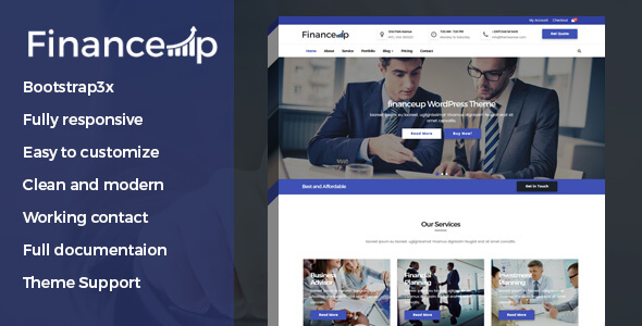 Financeup Business WordPress Theme