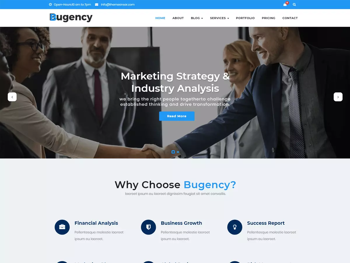Bugency Free WordPress Theme