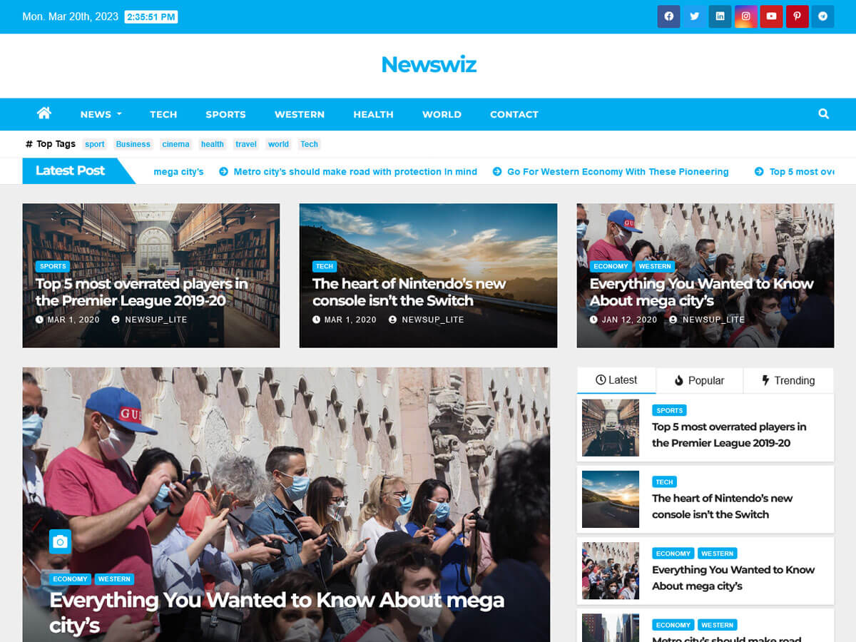 Newswiz WordPress Theme